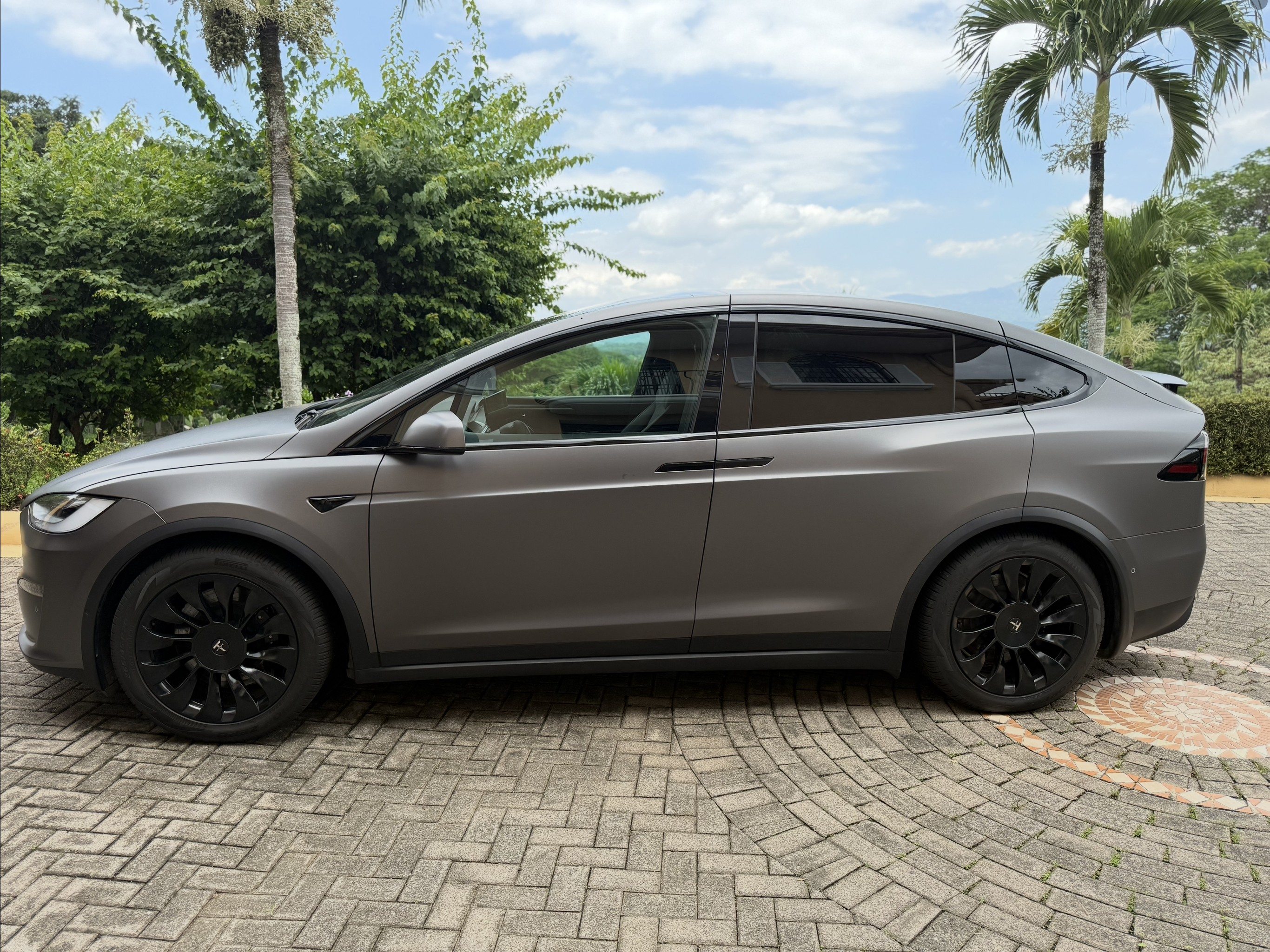 Tesla Model X Plaid passenger‑side profile